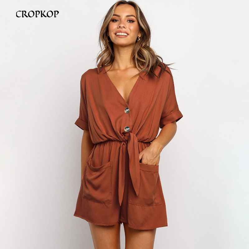 Rompers Womens Jumpsuit Casual Wide Leg One Piece Clothing Pockets Belt Bow-knot Blue Summer Outfits For Women 2020 Fashion T200704
Rompers Womens Jumpsuit Casual Wide Leg One Piece Clothing Pockets Belt Bow-knot Blue Summer Outfits For Women 2020 Fashion T200704