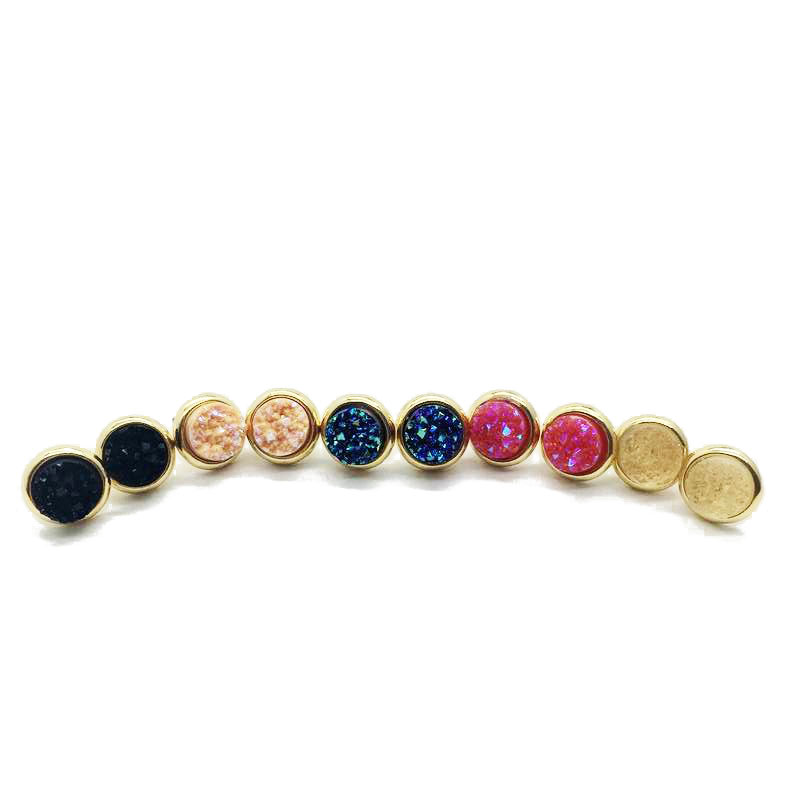 Free Shipping Cute Small Round Quaz Glitter Stud Earrings, Pieced Wholesale Gold Plating Fashion Earrings For Women Girls Gift
Free Shipping Cute Small Round Quaz Glitter Stud Earrings, Pieced Wholesale Gold Plating Fashion Earrings For Women Girls Gift