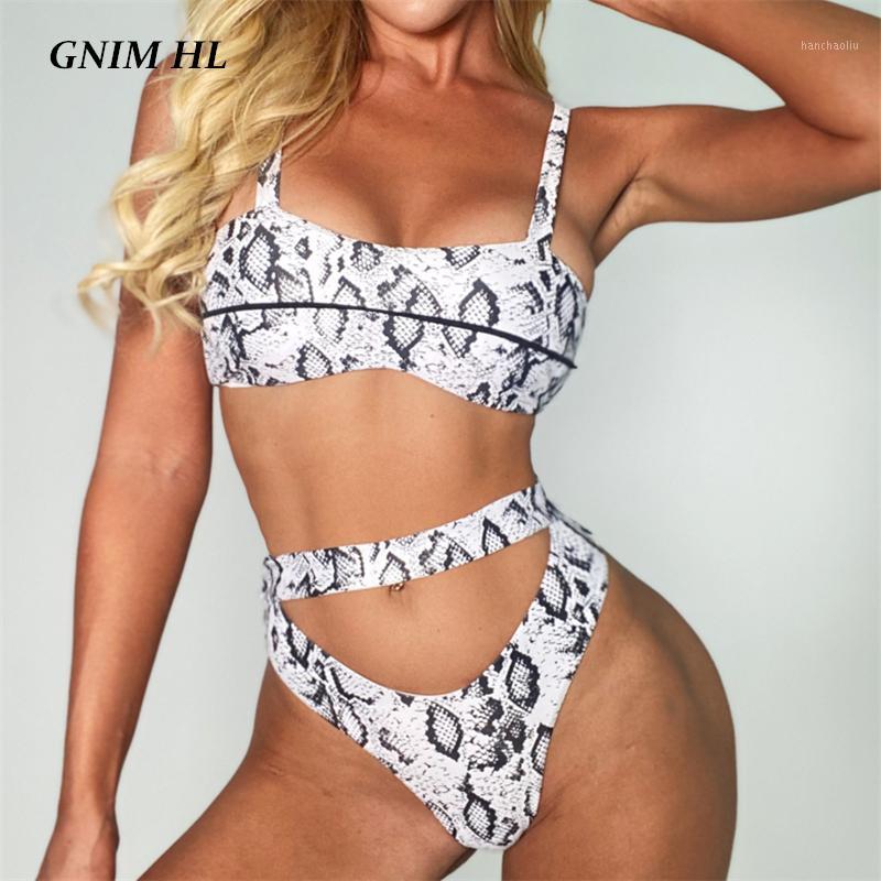 GNIM Bandage Bikini Swimwear Women Push Up 2020 Summer Snake Print High Waist Swimsuit Female Two Pieces Hollow Out Bathing Suit1
GNIM Bandage Bikini Swimwear Women Push Up 2020 Summer Snake Print High Waist Swimsuit Female Two Pieces Hollow Out Bathing Suit1