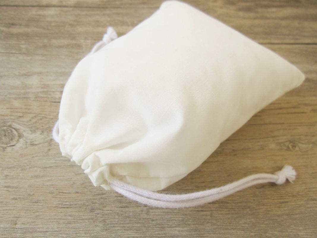 Cotton Gift Bag T/C Drawstring Pouch Packaging Jewelry Makeup Party Gift Candle Reusable Sachet Custom Pocket Print Logo 100PCS T200602