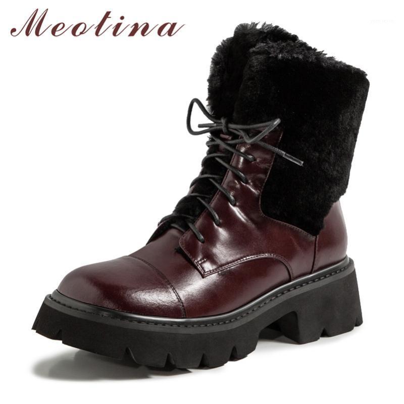 Meotina Genuine Leather Platform Mid Heel Short Boots Women Motorcycle Boots Shoes Lace Up Chunky Heels Warm Ankle Black1, Black
Meotina Genuine Leather Platform Mid Heel Short Boots Women Motorcycle Boots Shoes Lace Up Chunky Heels Warm Ankle Black1, Black