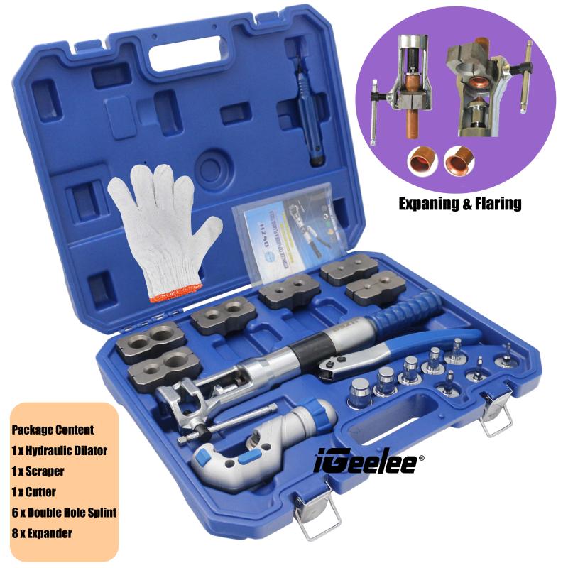iGeelee Hydraulic Tube Expander Tool Kit WK-400 7 Lever Hydraulic Pipe Expander Pipe Fuel Line Flaring Tools HVAC Tools
iGeelee Hydraulic Tube Expander Tool Kit WK-400 7 Lever Hydraulic Pipe Expander Pipe Fuel Line Flaring Tools HVAC Tools