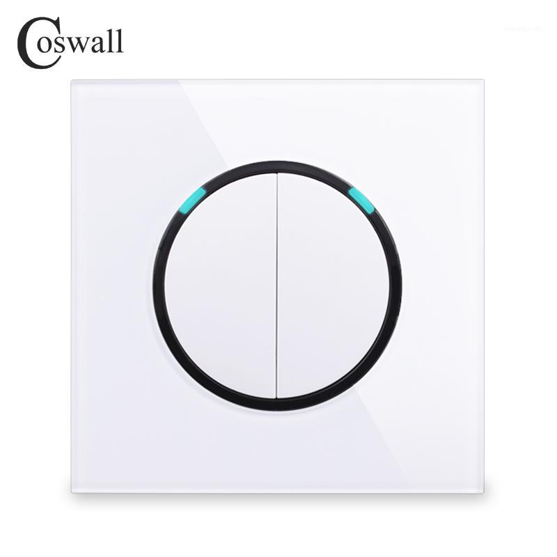 Coswall Glass Panel 2 Gang 2 Way Random Click On / Off Pass Through Wall Light Switch Switched With LED Indicator R11 Series1
Coswall Glass Panel 2 Gang 2 Way Random Click On / Off Pass Through Wall Light Switch Switched With LED Indicator R11 Series1