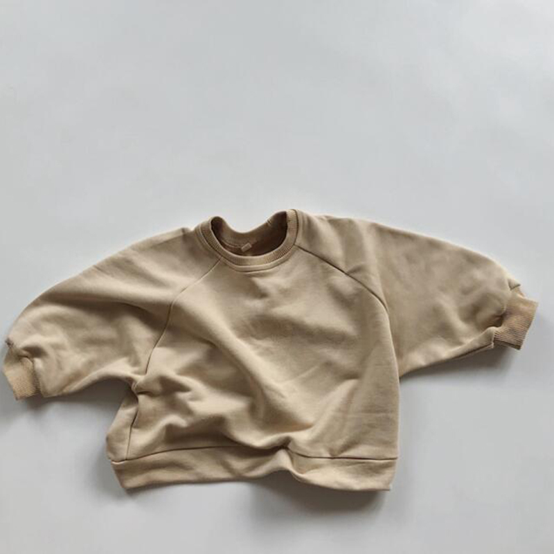 Children Clothing Japan Korean Style Autumn Spring Baby Girls Boys Casual Long Sleeve Sweatshirts T-shirt Kids Pullover Tops 220309