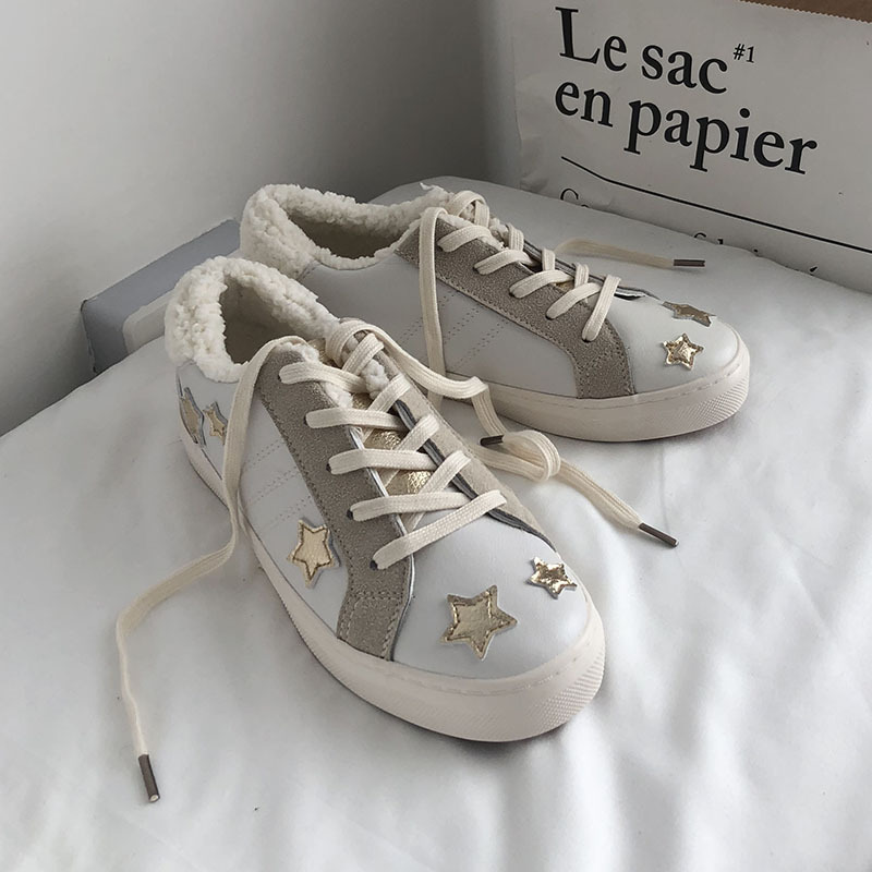 winter Lace-up Fashion Women Casual Solid Canvas Female Comfortable Star Shoes Woman S13-30 Y200801