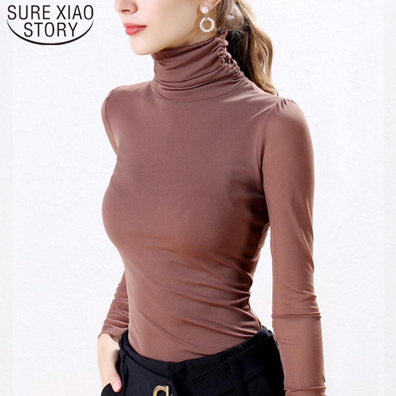 Women's Blouses & Shirts 2022 Long Sleeve Turtleneck Solid Ladies Tops And Roupas Feminina Woman Womens 5906 50, White
Women's Blouses & Shirts 2022 Long Sleeve Turtleneck Solid Ladies Tops And Roupas Feminina Woman Womens 5906 50, White
