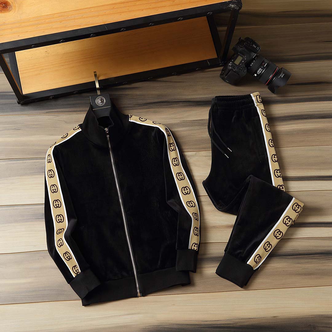 2020 Luxury Autumn Mens Sweat Suits Sets Jogger Jackets with Pants Suit Hip Hop Black Gray Designer Tracksuits