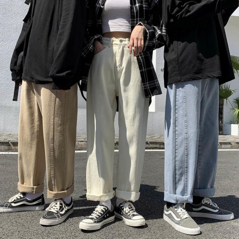 Autumn Korean Style Straight Jeans Men' Fashion Solid Color Casual Retro Jeans Men Streetwear Loose Hip-hop Denim Trousers Mens, Blue
Autumn Korean Style Straight Jeans Men' Fashion Solid Color Casual Retro Jeans Men Streetwear Loose Hip-hop Denim Trousers Mens, Blue
