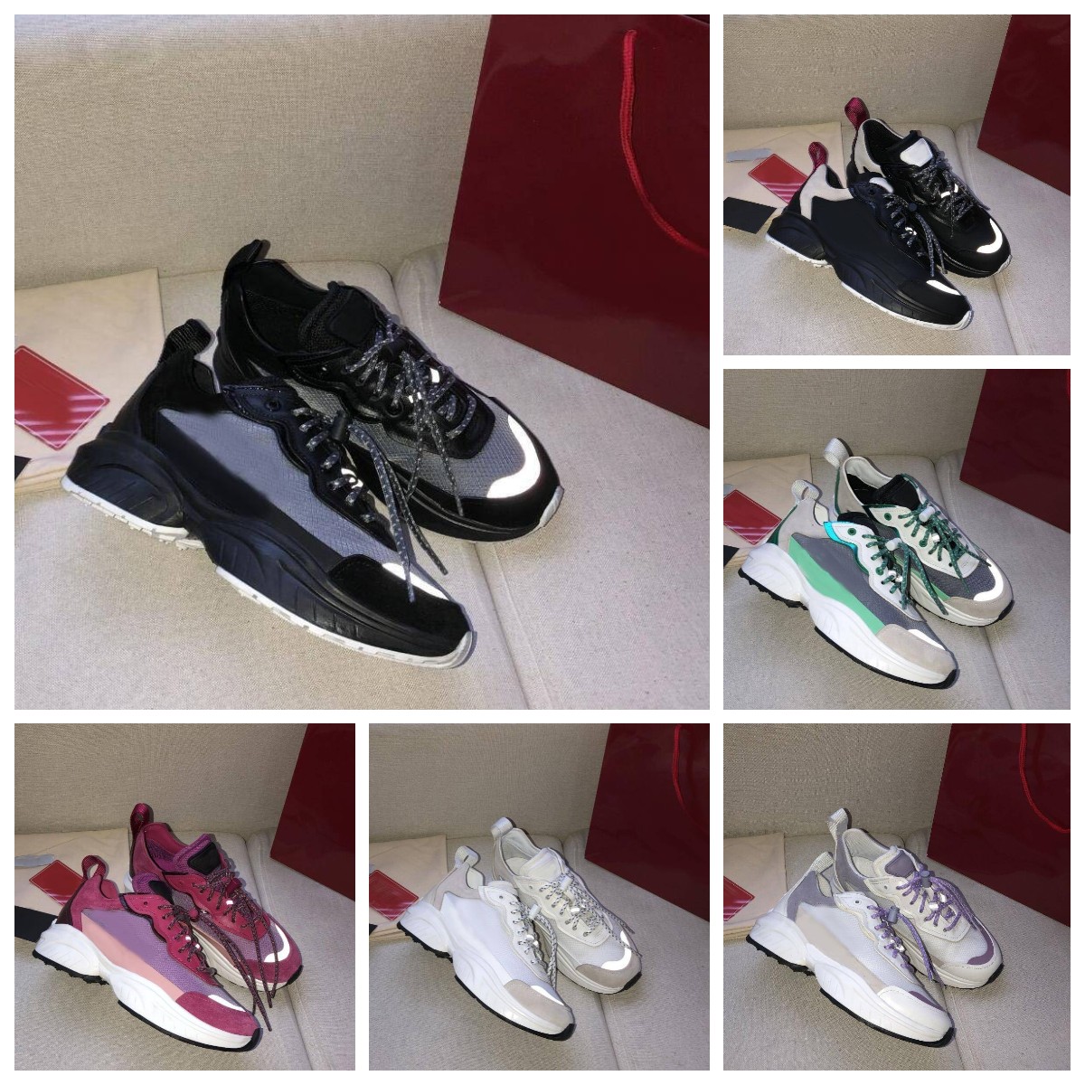 2021 designer luxury shoes SHEGOES split leather and mesh technology fabric sports shoes couple casual shoes TOP QUALITY size 35-35 A3, Color 6
2021 designer luxury shoes SHEGOES split leather and mesh technology fabric sports shoes couple casual shoes TOP QUALITY size 35-35 A3, Color 6