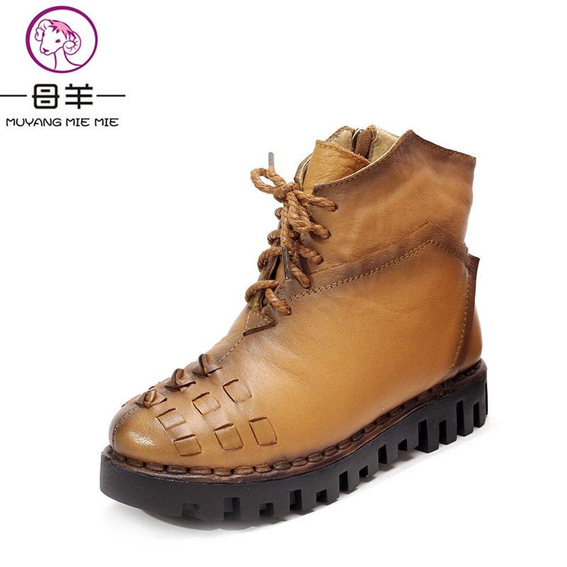 2020 Winter Ankle Boots Genuine Leather Platform Flat Snow Boots Women Warm Shoes Woman Casual Motorcycle Women, Black
2020 Winter Ankle Boots Genuine Leather Platform Flat Snow Boots Women Warm Shoes Woman Casual Motorcycle Women, Black