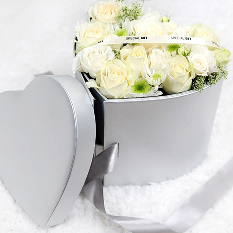 Double Heart High Grade Accompanied By Hand Gift Flower Packaging Box