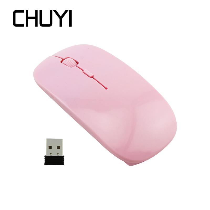 CHYI Ultra-thin Mini Wireless Pink Mouse 2.4G Usb Optical Computer Gaming Mouse 800/1200/1600DPI PC Mice For Kids Gifts Laptop
CHYI Ultra-thin Mini Wireless Pink Mouse 2.4G Usb Optical Computer Gaming Mouse 800/1200/1600DPI PC Mice For Kids Gifts Laptop