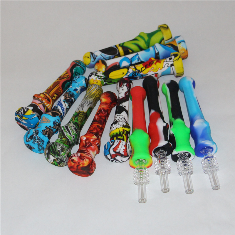 Wholesale Silicone Nectar Collector with 14mm titanium Tip Hookahs Food Grade Mini NC Dab Straw Silicon Pipe Oil rigs DHL
Wholesale Silicone Nectar Collector with 14mm titanium Tip Hookahs Food Grade Mini NC Dab Straw Silicon Pipe Oil rigs DHL