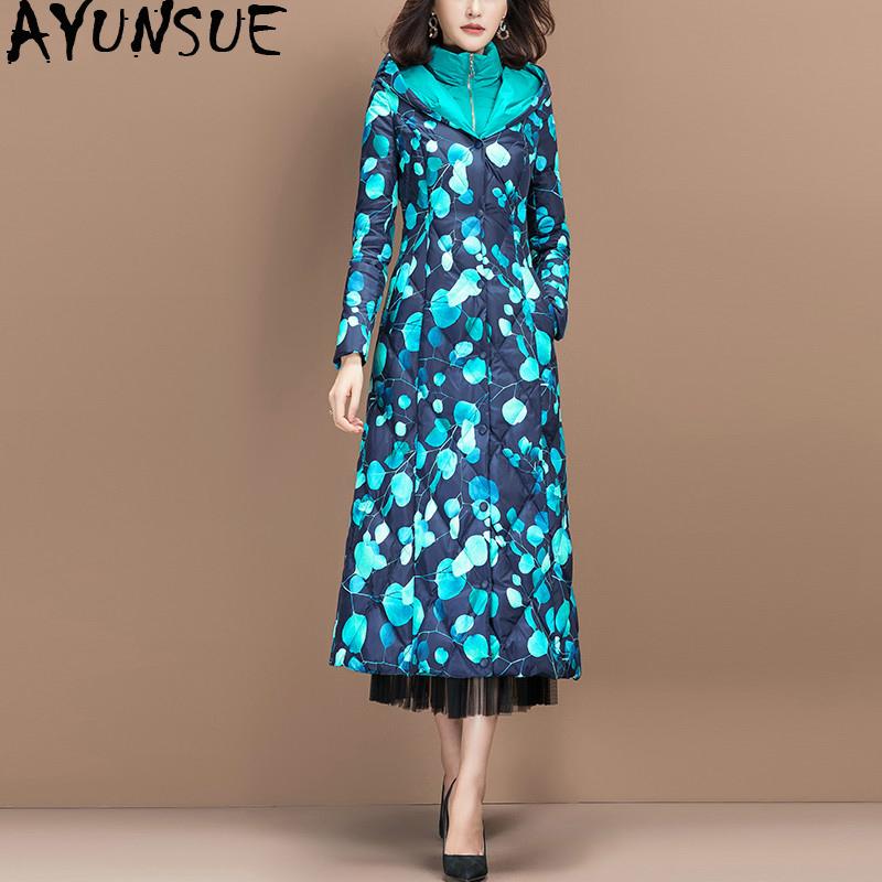 AYUNSUE Fashion Women' Down Jacket Winter Long Duck Down Coat Puffer Jacket Korean Overcoat Ropa Mujer N94YY028H89 KJ3889, Blue green
AYUNSUE Fashion Women' Down Jacket Winter Long Duck Down Coat Puffer Jacket Korean Overcoat Ropa Mujer N94YY028H89 KJ3889, Blue green