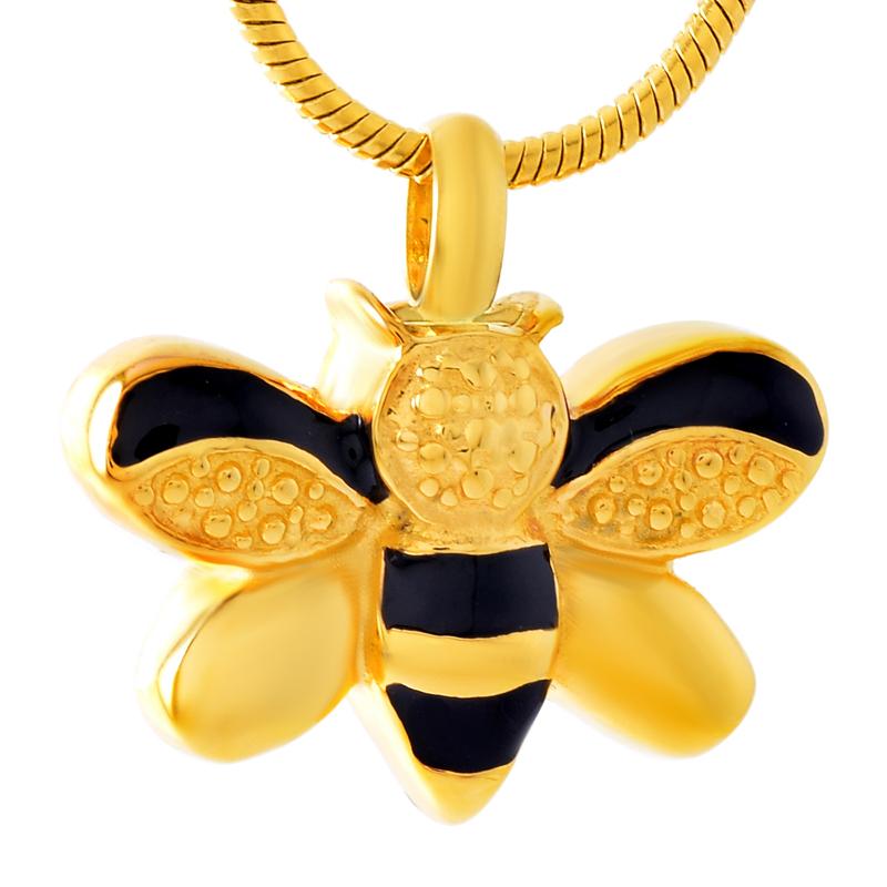 IJD9474 Little bee Cremation Pendant 316L Stainless Steel Pet Memorial Urn Jewelry Necklace For Ashes 3 Colors
IJD9474 Little bee Cremation Pendant 316L Stainless Steel Pet Memorial Urn Jewelry Necklace For Ashes 3 Colors