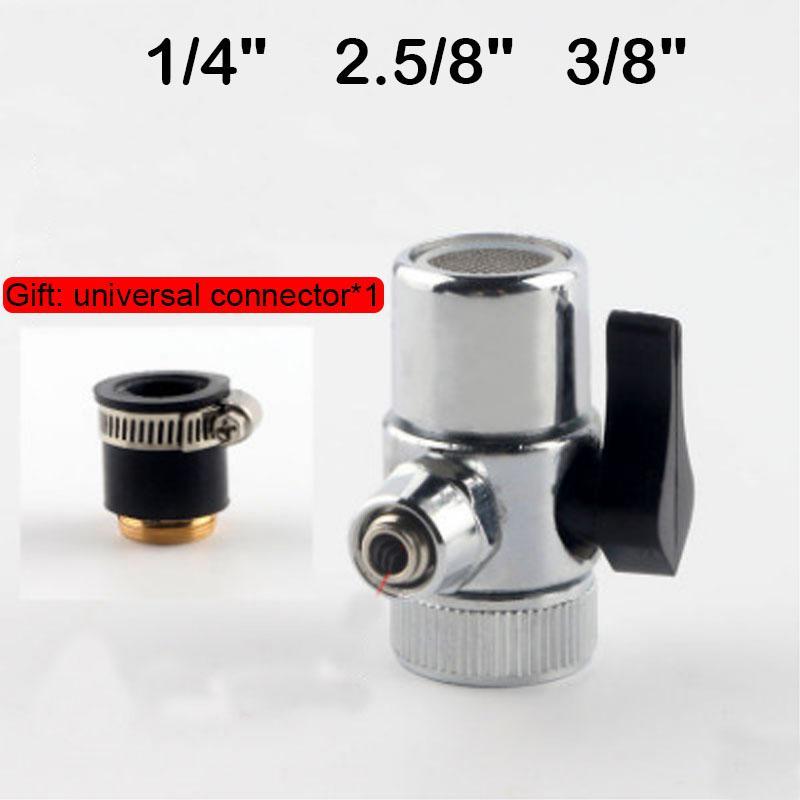 Ro System 1/4 "2.5 / 8" 3/8 "Tube Connector Faucet Adapter Diverter Valve Counter Top Water Filter Faucet Single-cut Valve1
Ro System 1/4 "2.5 / 8" 3/8 "Tube Connector Faucet Adapter Diverter Valve Counter Top Water Filter Faucet Single-cut Valve1