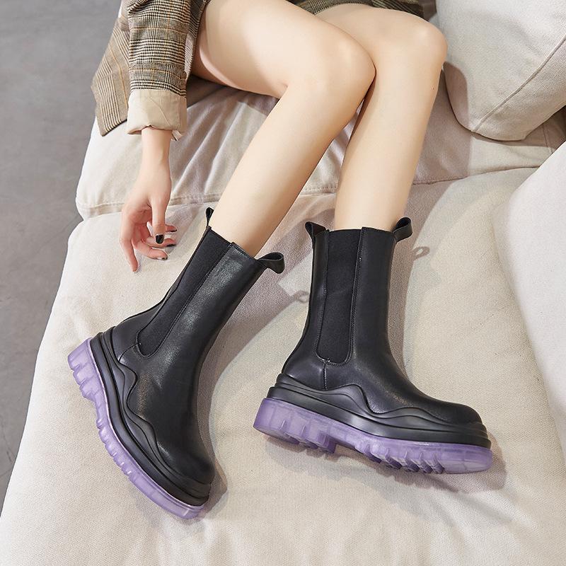 new thick bottom British fashion autumn fashion boots women's leather 2021 casual chimney boots, Black
new thick bottom British fashion autumn fashion boots women's leather 2021 casual chimney boots, Black