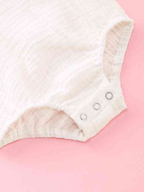 Baby Girl Ruffle Rib-knit Romper With Polka Dot Skirt SHE