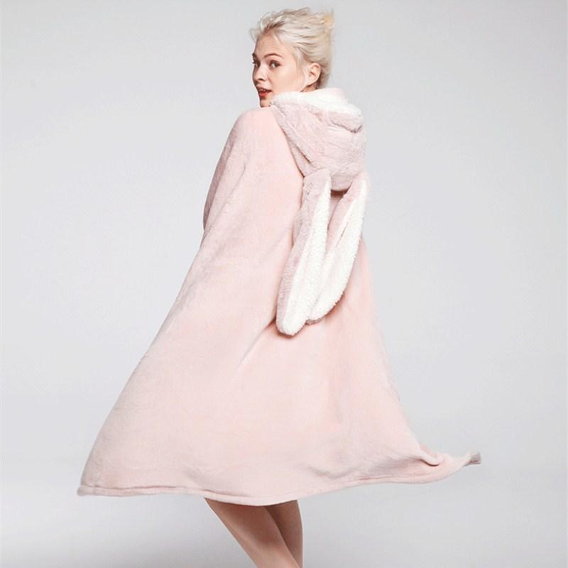 Cute Pink Comfy Blanket Sweatshirt Warm Winter Adults and Children Ear Hooded Fleece Blanket Sleepwear Christmas Cloak
Cute Pink Comfy Blanket Sweatshirt Warm Winter Adults and Children Ear Hooded Fleece Blanket Sleepwear Christmas Cloak