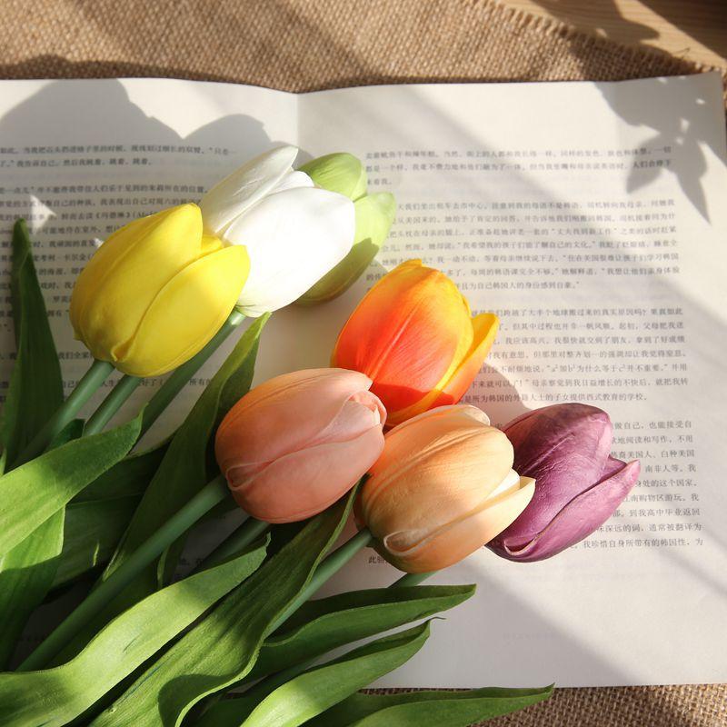 10pcs / lot pu simulation tulip artificial flower real touch latex tulip flower festival wedding & family decoration, Green
10pcs / lot pu simulation tulip artificial flower real touch latex tulip flower festival wedding & family decoration, Green