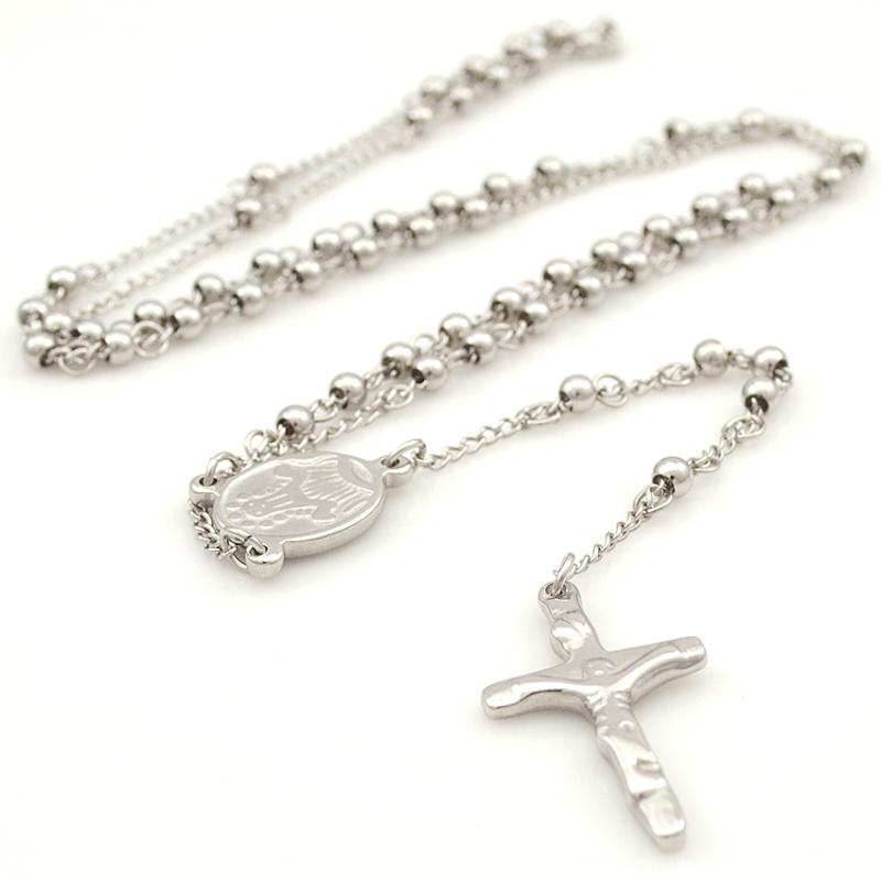 Gokadima Stainless Steel Necklace Men Jewelry or Women Catholic Rosary Beads Chain Necklace Cross For Christmas Gift, 4mm / 6mm
Gokadima Stainless Steel Necklace Men Jewelry or Women Catholic Rosary Beads Chain Necklace Cross For Christmas Gift, 4mm / 6mm