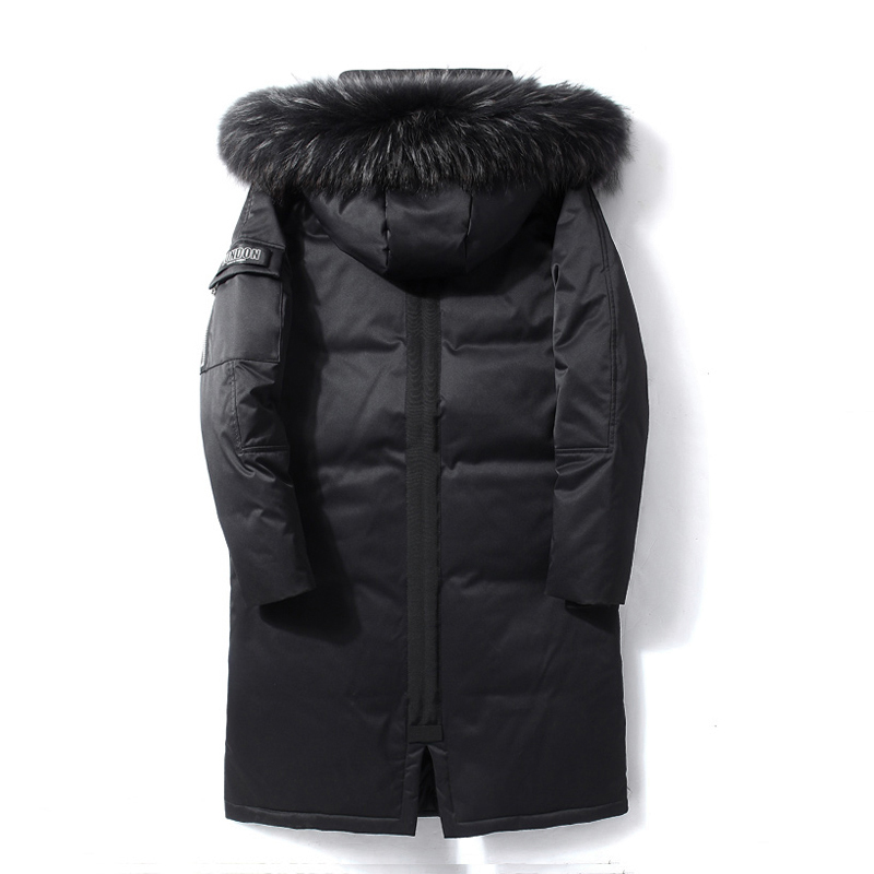 90%Down Jackets new winter men's down jacket high quality Detachable Fur Collar male's jackets thick warm Outdoor windproof 201103