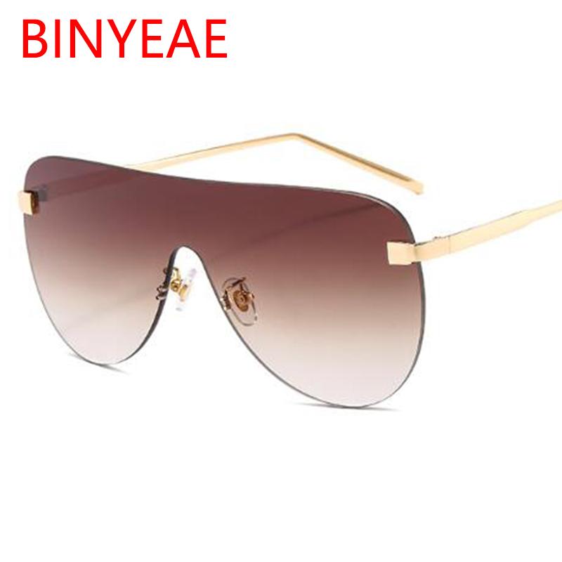 Sunglasses Trending Shades Oversized Luxury Fashion Brand Men Women Brown Shield Tinted Rimless Eyewear 2021
Sunglasses Trending Shades Oversized Luxury Fashion Brand Men Women Brown Shield Tinted Rimless Eyewear 2021