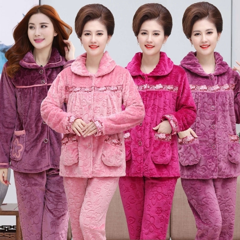 New Autumn Winter Thick Women Pajamas Set Pajamas Sleepwear Long Sleeve Coral Fleece Thickened Warm Pyjamas Home Clothing 210203, Thin pajamas
New Autumn Winter Thick Women Pajamas Set Pajamas Sleepwear Long Sleeve Coral Fleece Thickened Warm Pyjamas Home Clothing 210203, Thin pajamas