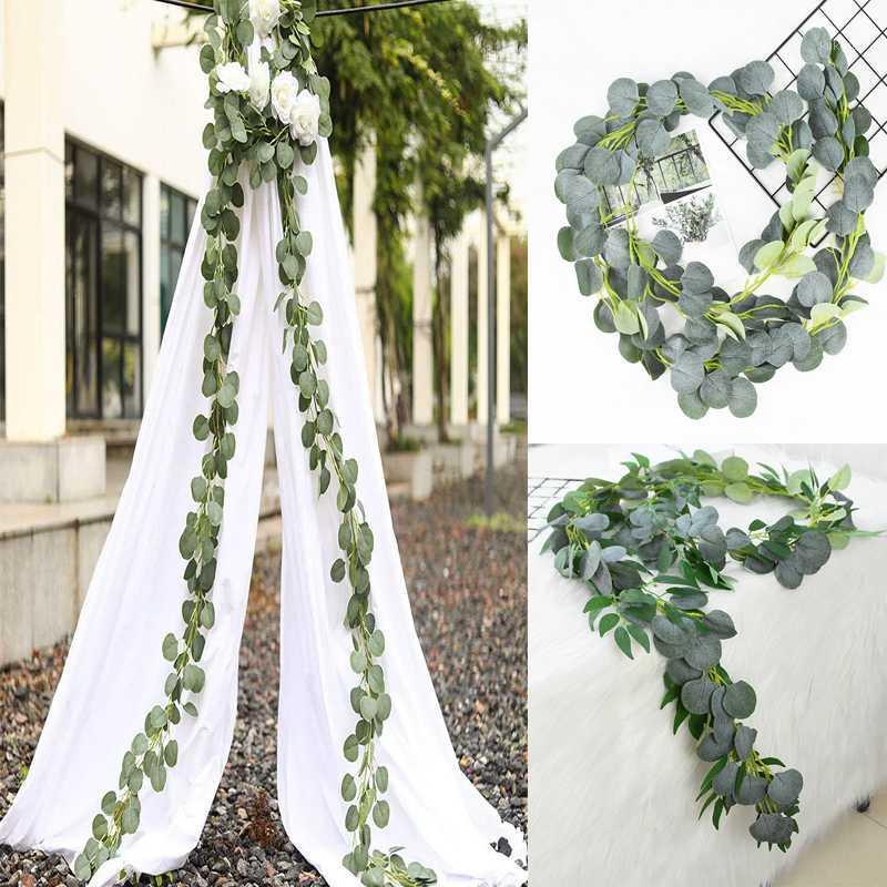 Hot 2M Artificial Eucalyptus Leaves Fake Plant Leaves Green Leaf Hanger Home Party Wedding Shop Garden Wall Decoration1, B01
Hot 2M Artificial Eucalyptus Leaves Fake Plant Leaves Green Leaf Hanger Home Party Wedding Shop Garden Wall Decoration1, B01