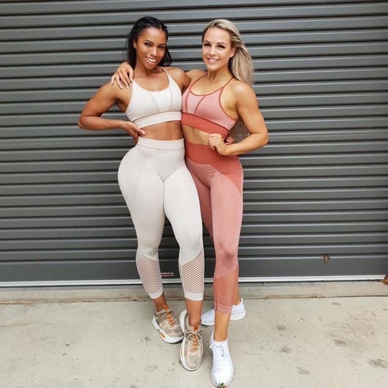 Women Yoga Suit Seamless Trancksuit Fitness Clothes High Waist Yoga Pants Sports Bra 2pcs Sportsuit Workout Sport Wear Set, Blue
Women Yoga Suit Seamless Trancksuit Fitness Clothes High Waist Yoga Pants Sports Bra 2pcs Sportsuit Workout Sport Wear Set, Blue