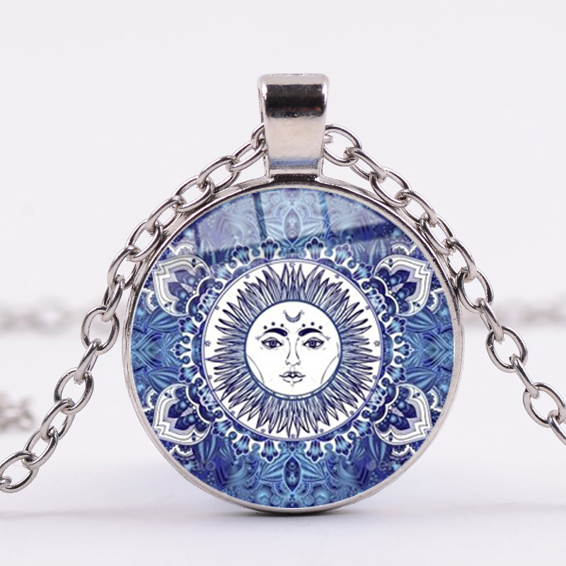 Charm Mandala Art Picture Glass Necklace Buddhism Chakra Om India Yoga Symbol Crystal Pendant Flowers Jewelry for Unisex
Charm Mandala Art Picture Glass Necklace Buddhism Chakra Om India Yoga Symbol Crystal Pendant Flowers Jewelry for Unisex