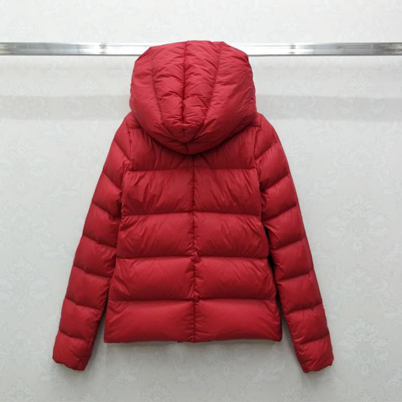 Fitaylor Winter 90% Ultra Light White Duck Down Jacket Women Short Down Coat Parkas Hooded Parkas Warm Female Snow Outwear 201102