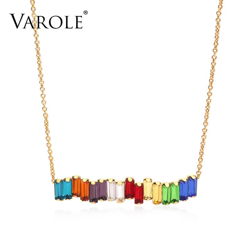 VAROLE 16in Colorful Crystal Choker Chain Necklace For Women Gold Color Statement Holiday Jewelry Collares
VAROLE 16in Colorful Crystal Choker Chain Necklace For Women Gold Color Statement Holiday Jewelry Collares