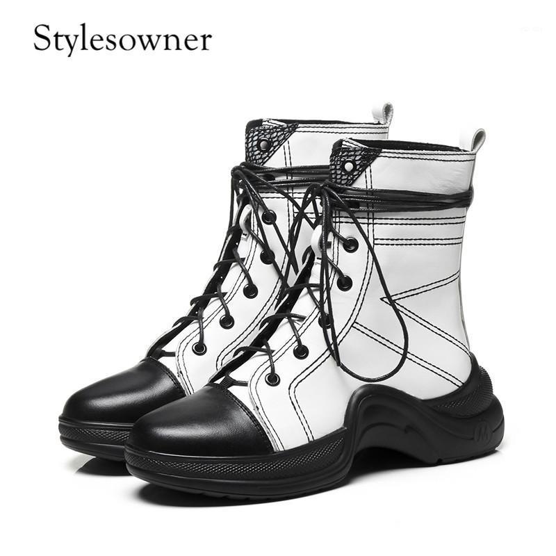 Stylesowner 2020 Popular Hot Style New Design Thick Bottom Woman Boots Genuine Leather Flat Lace-up High Platform Mixed Boots1, Black
Stylesowner 2020 Popular Hot Style New Design Thick Bottom Woman Boots Genuine Leather Flat Lace-up High Platform Mixed Boots1, Black