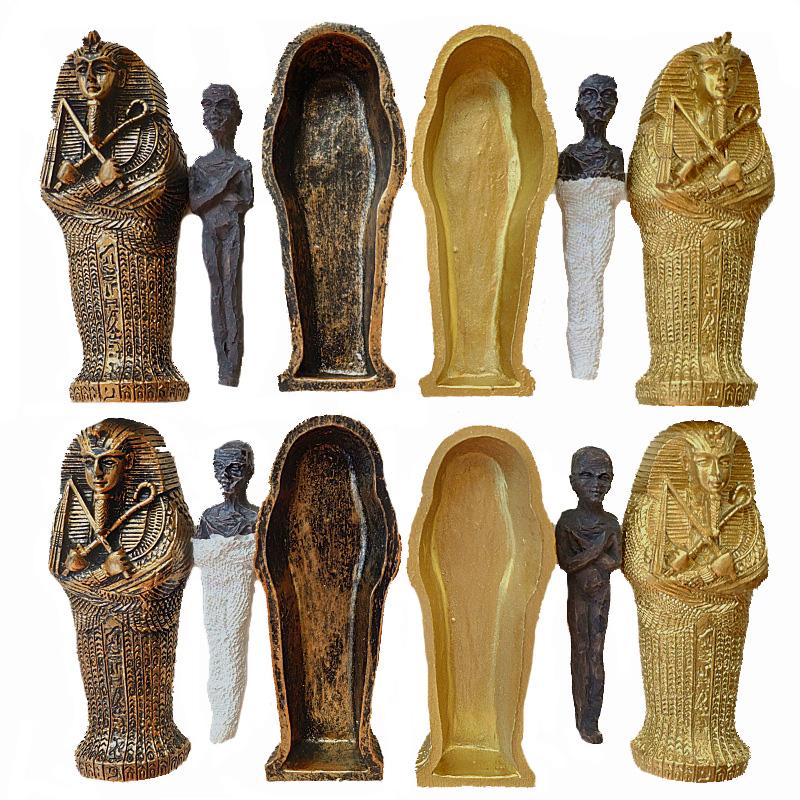 1pcs Resin Ancient Egyptian Coffin Figurine Sculpture Egypt Mummy Statue Small Ornaments Miniature Model Fish Tank Decoration
1pcs Resin Ancient Egyptian Coffin Figurine Sculpture Egypt Mummy Statue Small Ornaments Miniature Model Fish Tank Decoration