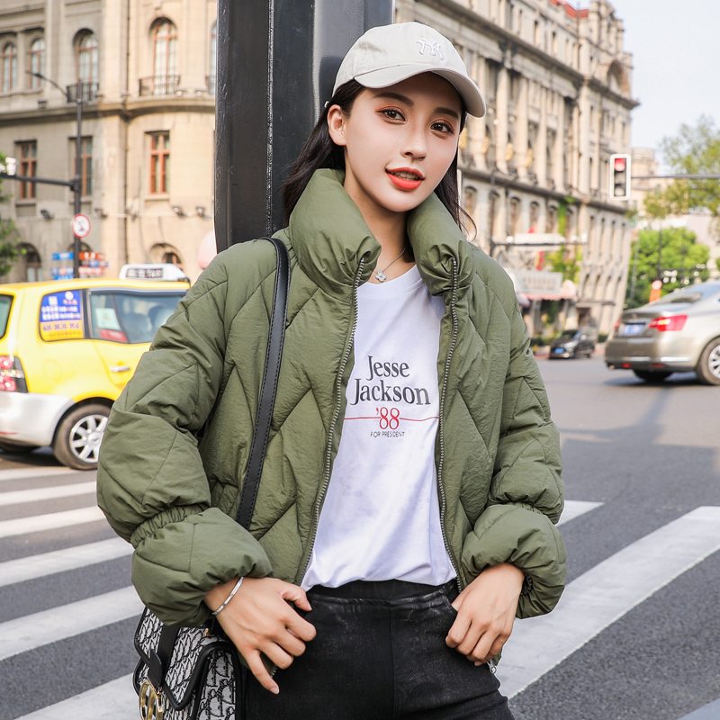 Winter down Korean version loose student women short cotton bread jacket 201019