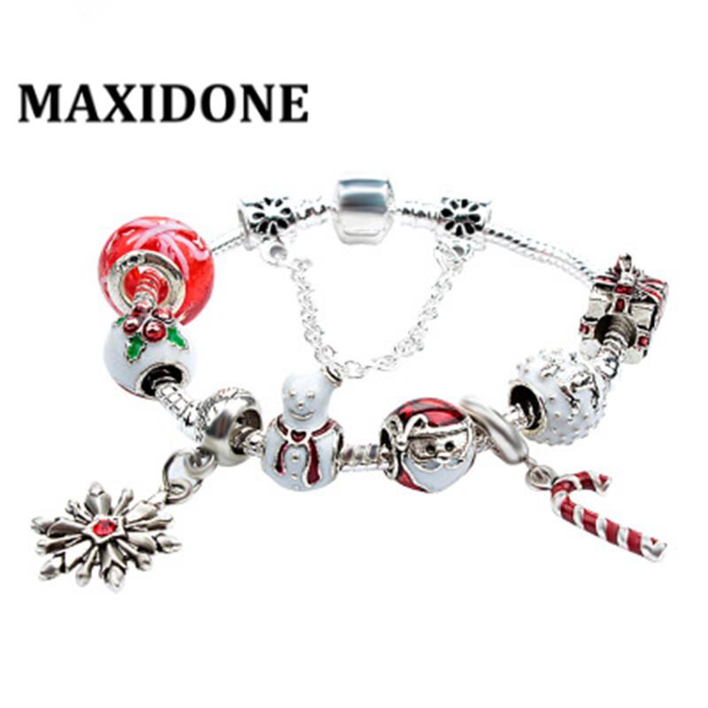 Popular Christmas Bracelets Snow Santa Claus Snowman Beads Gift Box Beads Bracelets DIY Exquisite Christmas Presents 16-22cm
Popular Christmas Bracelets Snow Santa Claus Snowman Beads Gift Box Beads Bracelets DIY Exquisite Christmas Presents 16-22cm