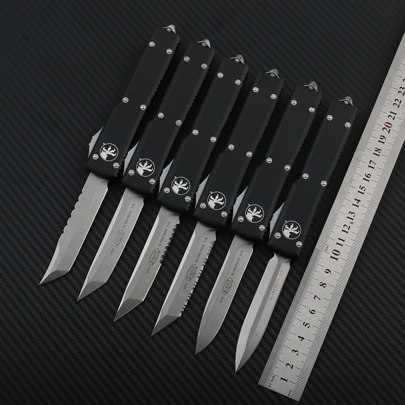 Microtech Ultratech Automatic knife outdoor camping knife Stone washed D2 steel 6061-T6 tactical knife outdoor survival EDC knives tools
Microtech Ultratech Automatic knife outdoor camping knife Stone washed D2 steel 6061-T6 tactical knife outdoor survival EDC knives tools