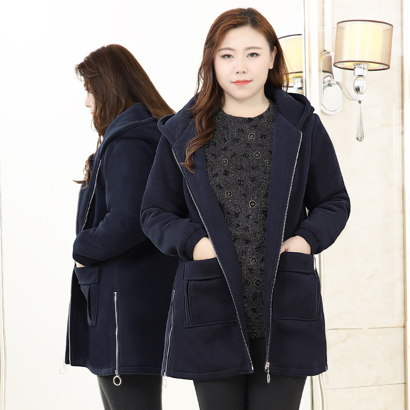 Plus Size 10XL 8XL 6XL Women Long Sleeve Autumn Winter Trench Coat Female Hooded Oversize Casual Clothing Women Winter Warm Coat 201211