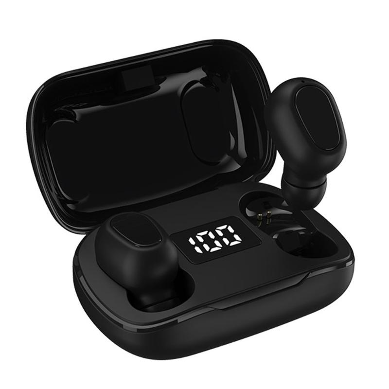 Digital Display Wireless Headset With Charging Compartment Power Display Call Function Nfc Function Voice Control, Black
Digital Display Wireless Headset With Charging Compartment Power Display Call Function Nfc Function Voice Control, Black