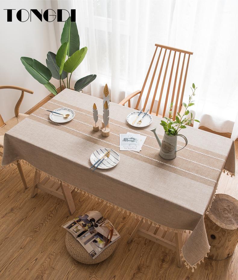 TONGDI Table Cloth Mediterranean Linen Stripe Lace Embroidery Durable Environment Decoration For Home Living Dining Room Kitchen1, Coffe
TONGDI Table Cloth Mediterranean Linen Stripe Lace Embroidery Durable Environment Decoration For Home Living Dining Room Kitchen1, Coffe