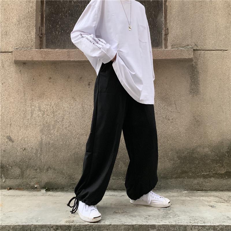 Korean ins Harajuku retro harbor casual pants men and women loose straight tube show thin student sports Leggings trend, Black
Korean ins Harajuku retro harbor casual pants men and women loose straight tube show thin student sports Leggings trend, Black