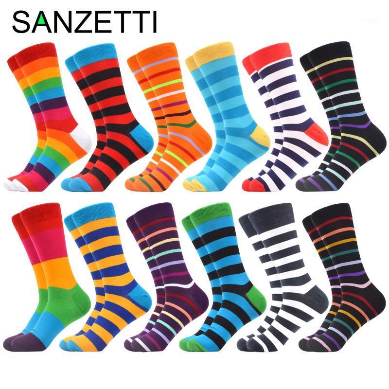 Men's Socks SANZETTI 5-12 Pairs/Lot Novelty Men's Bright Colorful Combed Cotton Warm Striped Crew Sock Casual Personality Happy Socks1, 20215
Men's Socks SANZETTI 5-12 Pairs/Lot Novelty Men's Bright Colorful Combed Cotton Warm Striped Crew Sock Casual Personality Happy Socks1, 20215