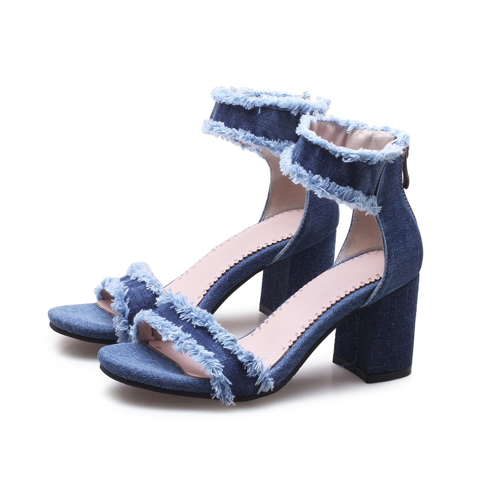 2021 New Women Great Porte Blue Denies High Heels From Women's Sandals Shoes BQF4
2021 New Women Great Porte Blue Denies High Heels From Women's Sandals Shoes BQF4
