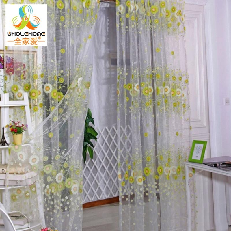 Floral Printed Window Curtain Fabric Living Room Transparent Sheer Tulle Voile Screening 1PCS/Lot, Rod pocket
Floral Printed Window Curtain Fabric Living Room Transparent Sheer Tulle Voile Screening 1PCS/Lot, Rod pocket
