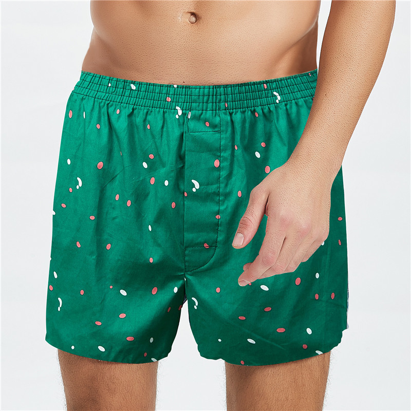 3Pcs/Lot Classic Print Men's Boxers 100% Cotton Oversize Mens Underwear Trunks Woven Homme Arrow Panties Boxer Plus Size 201023