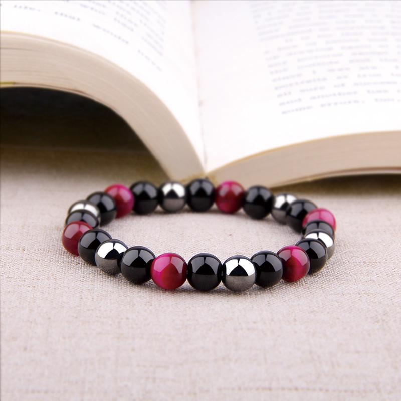 Men's Bracelet Natural Polished Rose Tiger Eye Stone Beads Bracelet Non Magnetic Hematite Yoga For Women Jewelry Gift
Men's Bracelet Natural Polished Rose Tiger Eye Stone Beads Bracelet Non Magnetic Hematite Yoga For Women Jewelry Gift