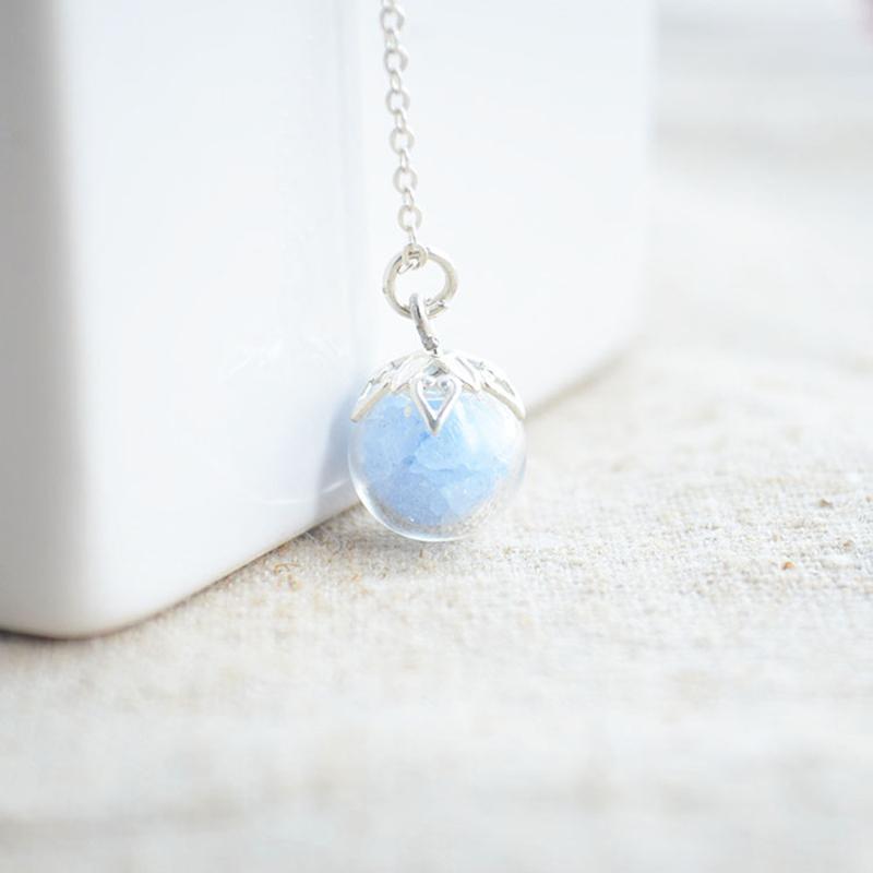 Blue Stone Luminous Glow In The Dark Glass Ball Pendant Sterling Silver Color Chain Necklace Women Choker Boho Jewelry
Blue Stone Luminous Glow In The Dark Glass Ball Pendant Sterling Silver Color Chain Necklace Women Choker Boho Jewelry