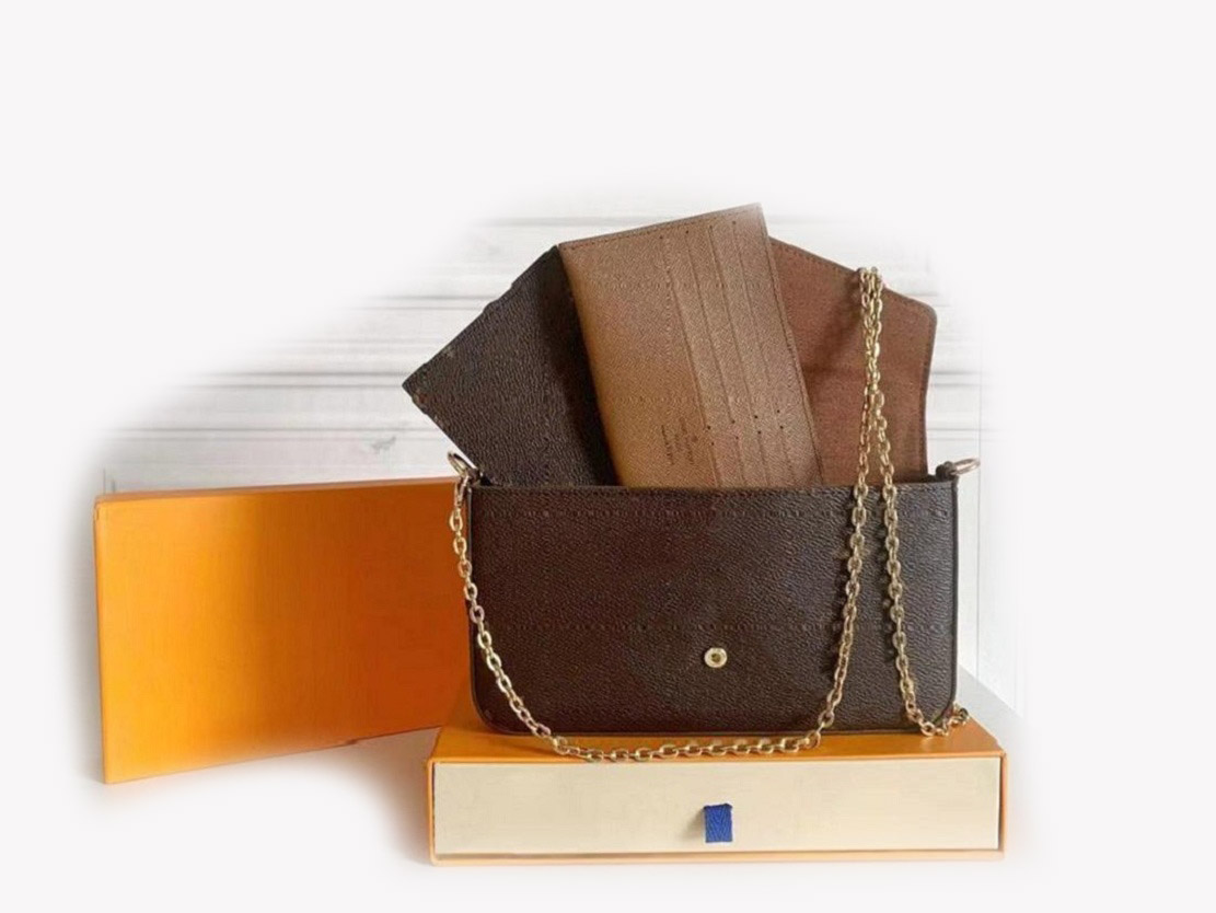 3 pcs/set favorite luxury designer bags multi pochette accessories women Crossbody Purse Messenger Flowers shoulder bag lady Leather with box free ship, Brown plaid
3 pcs/set favorite luxury designer bags multi pochette accessories women Crossbody Purse Messenger Flowers shoulder bag lady Leather with box free ship, Brown plaid