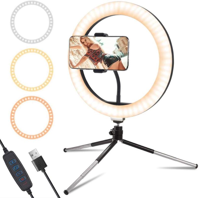 LED Selfie Ring Light With Tripod Stand ,Phone Desk Ring Light ,table Lamp For Pfotography,Make up,Video,Youtube,etc
LED Selfie Ring Light With Tripod Stand ,Phone Desk Ring Light ,table Lamp For Pfotography,Make up,Video,Youtube,etc